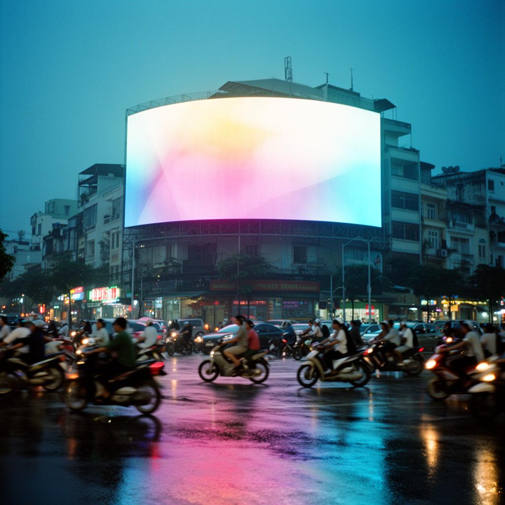 Transit concourse screens